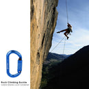 25KN O Shape Safety Auto Master Lock Carabiner Rock Climbing Buckle (Blue) Newly