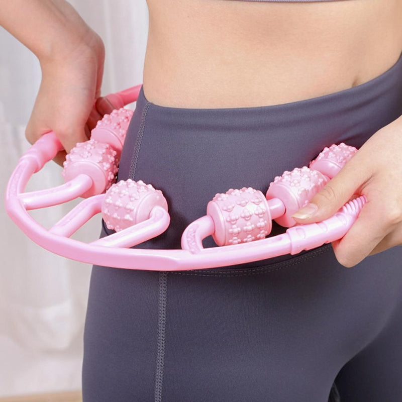 Trigger Point Relieve Muscle Roller Calf Leg Arm Pilates Massager (Pink)