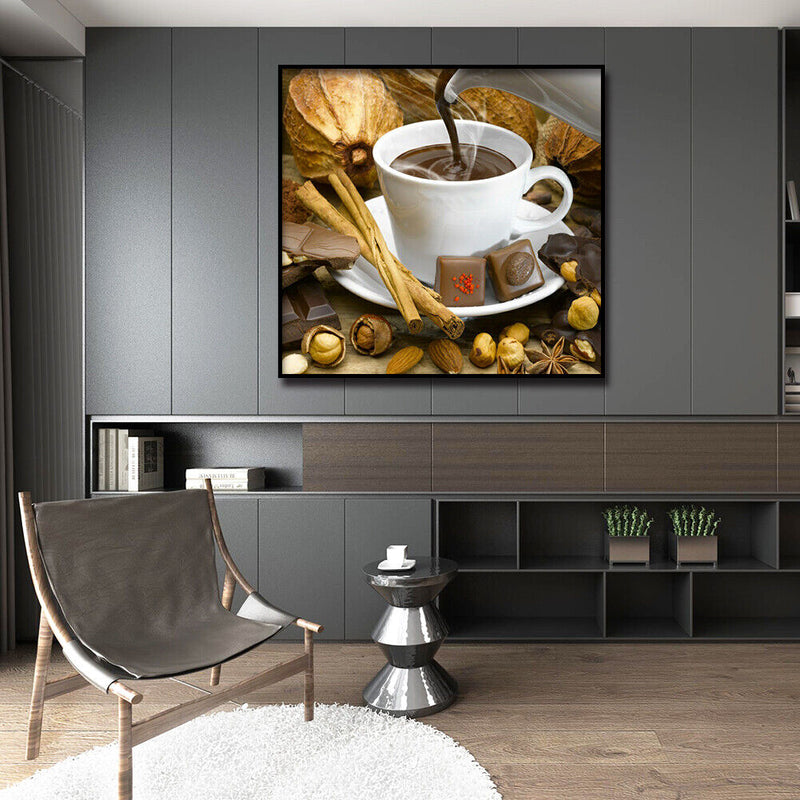 Pouring Coffee DIY Diamond Painting Full Round Drill Home Decoration 12x12