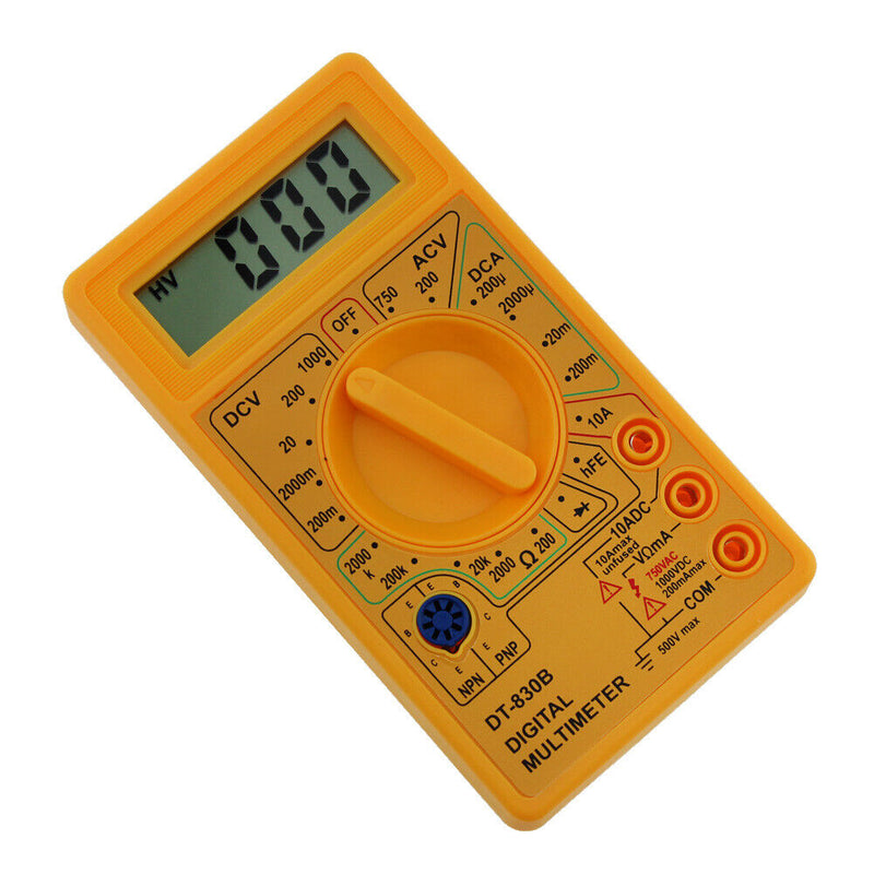 DT-830B LCD Digital Multimeter AC/DC 750/1000V Amp Volt Ohm Tester Meter