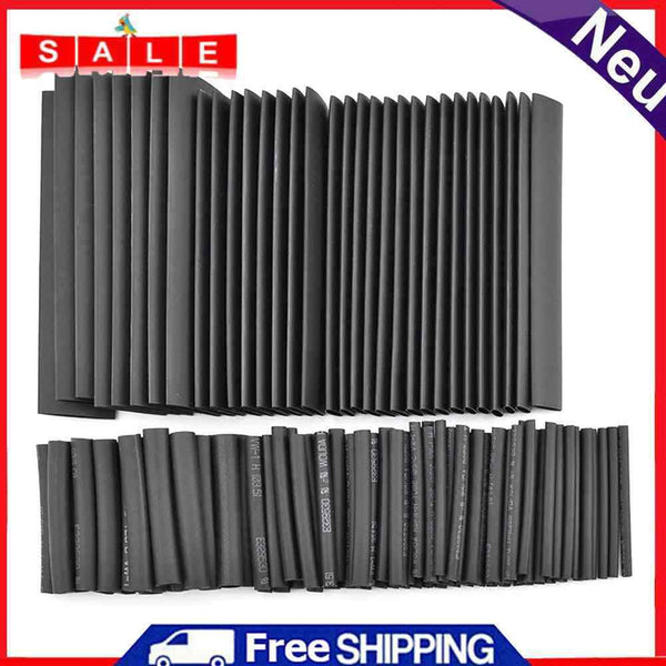 127pcs Assorted Polyolefin Heat Shrink Tubes Electrical Wire Cable Sleeving Set