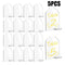 5pcs Clear Arch Table Numbers Blank Acrylic Sign with Stand Guest Name Tag~