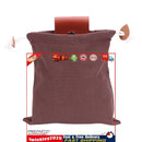Foraging Bag - Leather Collapsible Pouch Bushcraft Belt Dump Bags - Brown Newly