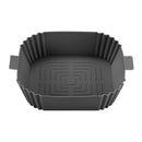 Square Cake Pan Non-stick Disk Air Fryers Tray for Home Kitchen Tool (Red)