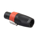 2pcs 4-Pole Male Audio Cable Connector Plug for Cable NEUTRIK NL4FC