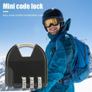 Mini 3-Digit Code Luggage Password Padlock Drawer Anti-Theft Lock (Black)