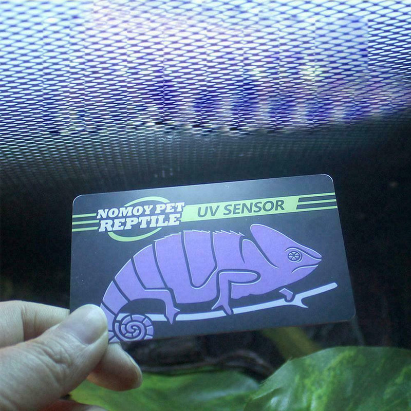Reptile UVB Light Lamp Bulb Test Card UV Tests Paper Tester Pet s Supplie E8Q9