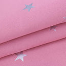 Stars Blackout Curtain Living Room Window Blind Shading Screen Drapes(Pink)