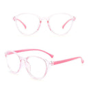 Computer Anti-blue Light Kids Glasses Round Eyeglasses Ultra Light Frame