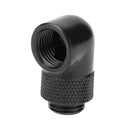 G1/4 Thread 90 Degree Fitting Adapter Rotary Water Cooled Connector(Black) Newly