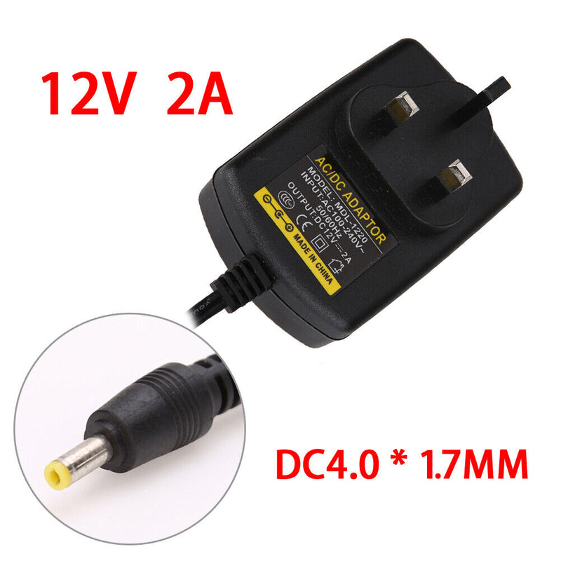 AC to DC 4.0mmx1.7mm 12V 2A Switching Power Supply Adapter