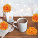 30 Pcs Artificial Marigold Flowers Decoration Set Orange Carnation Flowers