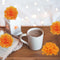 30 Pcs Artificial Marigold Flowers Decoration Set Orange Carnation Flowers