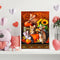 Oil Paint By Numbers Cat Frameless Picture Craft Kit Home Living Room Decoration