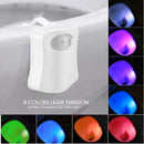 LED Toilet Backlight Body Sensor Hanging Toilet Seat Night Light (8 Color)