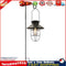 LED Solar Light Wrought Iron Lantern Hanging Tungsten Bulb Light Decor (A) Newly