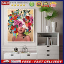 Girl with Flowers Oil Paint By Numbers Kit Frameless Drawing Picture Wall Decor