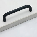 Aluminum Kitchen Door Cabinet Straight Handle Hardware (96 Holes Black) Newly