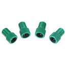4pcs Presta to Shrader Bicycle Road Bike Valve Adapters Converters (Green) Newly