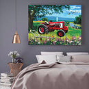 5D DIY Diamond Painting Field Car Full Round Home Decor Rhinestone Wall Drawing