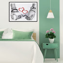 5D DIY Full Drill Diamond Painting Love Heart Cross Stitch Embroidery Ornam
