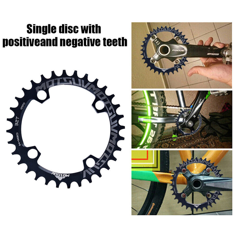 94+96BCD MTB Bicycle Crank Round Chainring Chain Wheel Crankset Plate (32T)