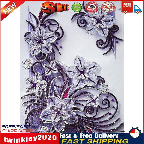 Diamond painted 5D DIY flower series special-shaped diamond (PH076) Newly
