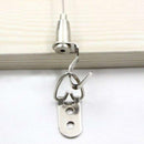 Stainless Steel Exhibition Art Gallery Photo Display Wire Cable Hook (4PCS)