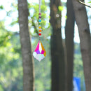 Sun Flower Pipa Crystal Pendant for Garden Wedding Chandelier DIY Decorations