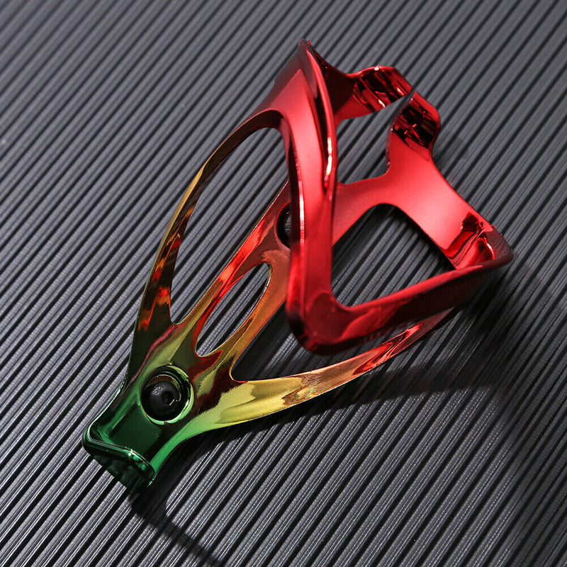 MTB Mountain Road Bike Water Bottle Holder Cage Vacuum Plating (Red Green) Newly