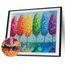 Diamond Painting 5D DIY Colorful Tree Partial Special Drill Rhinestone Kit Newly