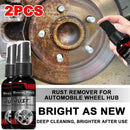 2pcs Car Rust Remover Derusting Spray Rust Inhibitor Maintenance Cleaning R6P9