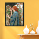 Elegant Woman Canvas Kit Needlework DIY Cross Stitch 14CT Stamped Print Artwo