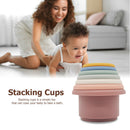 7pcs Montessori Silicone Stacking Cups Baby Early Education Puzzle Toys (1)