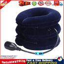 Inflatable Neck Stretcher Support Cervical Traction Massage Pillow (Blue) Newly