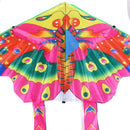 90x50cm Bright Cloth Colorful Butterfly Kite Outdoor Foldable Kites (A) Newly