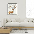 DIY Digital Oil Painting By Numbers Sika Deer Canvas Frameless Acrylic Picture
