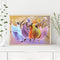 Girls with Umbrella Oil Paint By Numbers Kits DIY Handpainted on Canvas Art