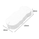 Soft Exfoliating Bathing Sponge Scrubber Exfoliating Massager Tool (White)