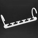 8pcs/set Clothes Hangers Rack Wardrobes Closet Clothing Hook Space Saver