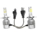1Pair Universal 6500K 8000LM H4 LED COB Car Auto Headlight Head Lamp Bulbs