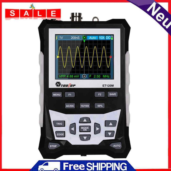 Handheld Digital Mini Oscilloscope Kit w/120MHz Bandwidth 500MS/s Sampling Rate