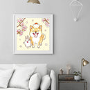 11CT 3 Strand Printed Full Embroidery Dog Rabbit Needlework DIY Cross Stitch Kit