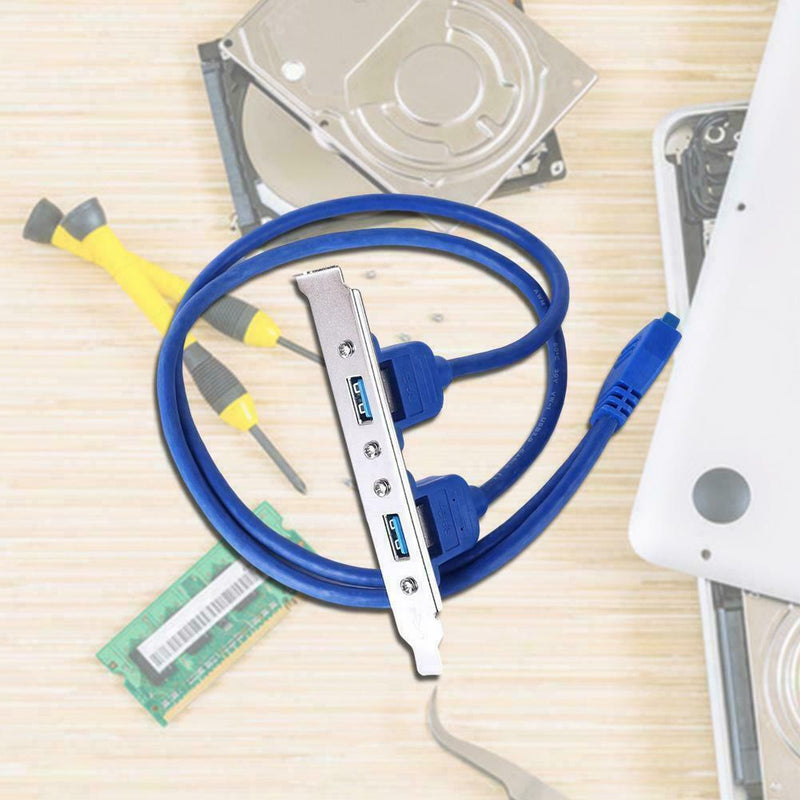 USB 3.0 Back Panel Motherboard USB 3.0 20 Pin to 2 NICE Expansion Baffle L6K0