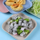 tray Fruit tray Small plate Tableware Square plate Spit bone dish Wheat straw