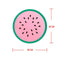 Silicone Non-Slip Fruit Pattern Placemat Round Insulation Table Cup Pad(2) Newly