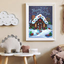 5D DIY Candy House Full Round Drill Diamond Painting Kit Craft Home Wall De