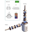 Portable Air Pump Wireless Electric Air Pump with LED Light Rechargeable Battery