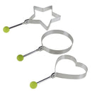 Stainless Steel Omelette Egg Frying Mold Love Round Star Mold(Star)
