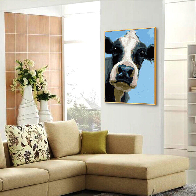 Oil Paint Cattle By Numbers Coloring Picture Digital